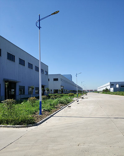 Street lamp in factory