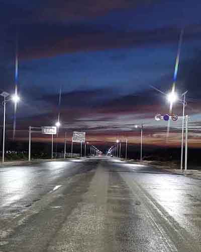 Solar street lamp in Jiangsu Xuzhou